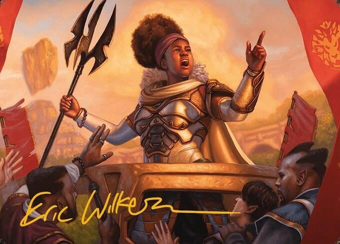 Image for Recruiter of the Guard Art Card (Gold-Stamped Signature) (21) - Magic: The Gathering