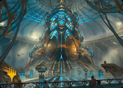 Image for Aether Refinery Art Card (Gold-Stamped Planeswalker Symbol) (30) - Magic: The Gathering