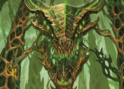 Image for Colossal Dreadmask Art Card (Gold-Stamped Signature) (8) - Magic: The Gathering