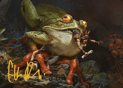 Image for Rampant Frogantua Art Card (Gold-Stamped Signature) (32) - Magic: The Gathering