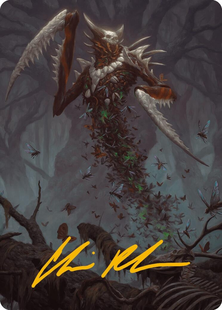 Image for Grist, the Plague Swarm Art Card (Gold-Stamped Signature) (18) - Magic: The Gathering