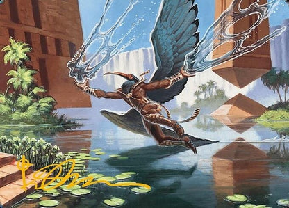 Image for Nadu, Winged Wisdom Art Card (Gold-Stamped Signature) (14) - Magic: The Gathering