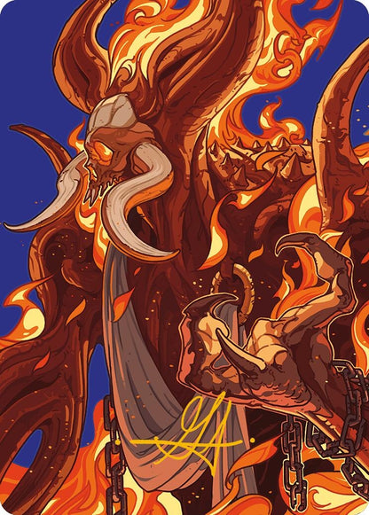 Image for Phlage, Titan of Fire's Fury Art Card (Gold-Stamped Signature) (50) - Magic: The Gathering