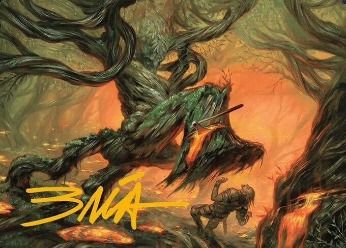 Image for Stump Stomp Art Card (Gold-Stamped Signature) (20) - Magic: The Gathering