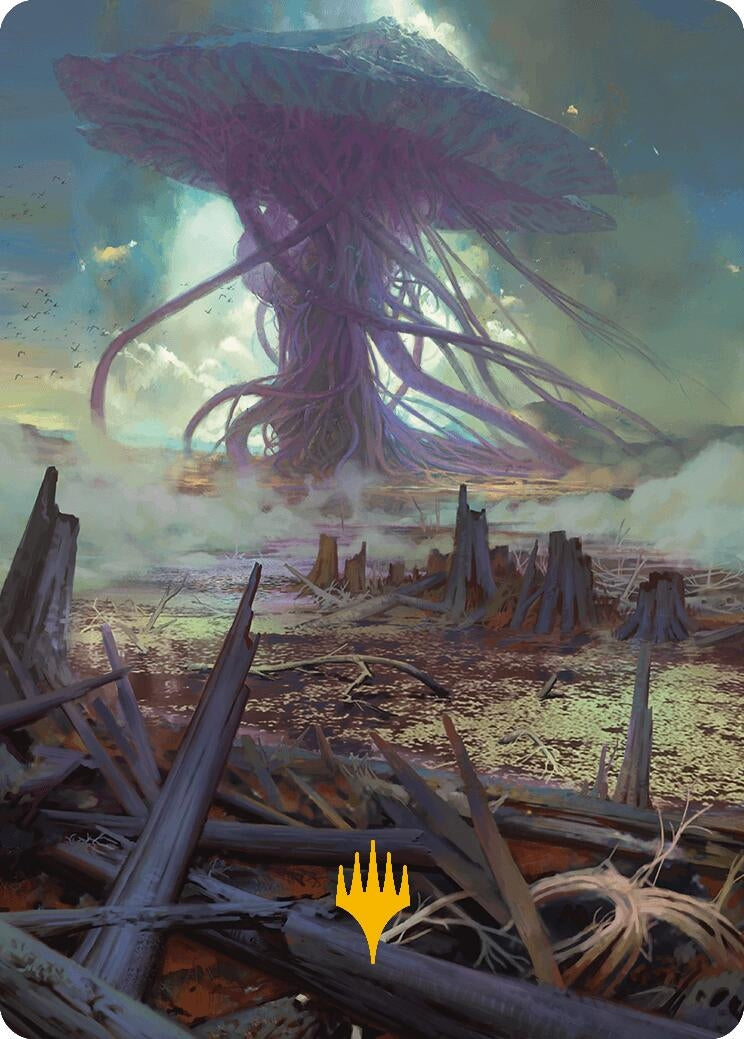 Image for Swamp Art Card (Gold-Stamped Planeswalker Symbol) (24) - Magic: The Gathering
