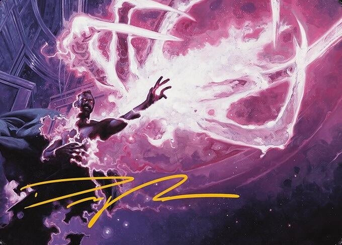 Image for Flare of Malice Art Card (Gold-Stamped Signature) (3) - Magic: The Gathering