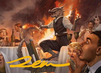 Image for Party Thrasher Art Card (Gold-Stamped Signature) (6) - Magic: The Gathering