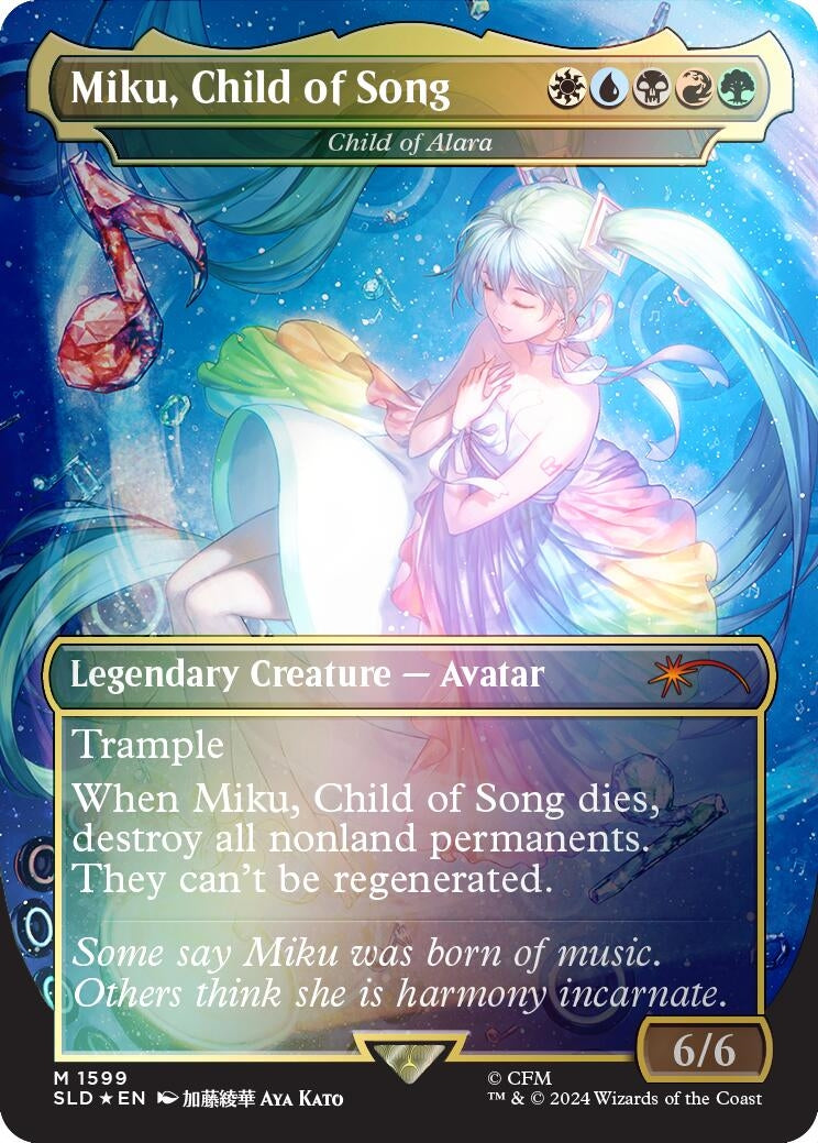 Miku, Child of Song - Child of Alara (Rainbow Foil) (1599) (SLD)