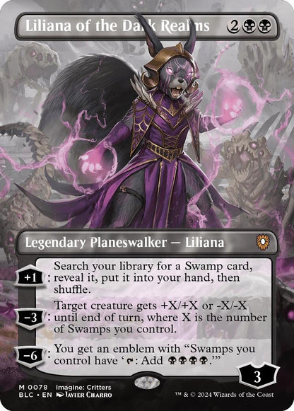 Liliana of the Dark Realms (Borderless) (78) (BLC)