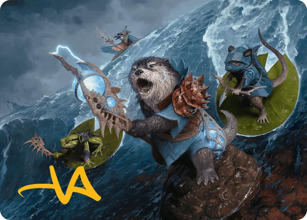 Image for Valley Floodcaller Art Card (Gold-Stamped Signature) (13) - Magic: The Gathering