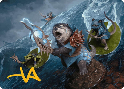 Image for Valley Floodcaller Art Card (Gold-Stamped Signature) (13) - Magic: The Gathering