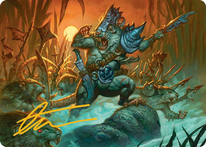 Image for Persistent Marshstalker Art Card (Gold-Stamped Signature) (14) - Magic: The Gathering