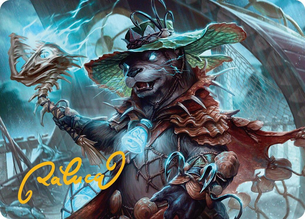 Image for Tempest Angler Art Card (Gold-Stamped Signature) (30) - Magic: The Gathering
