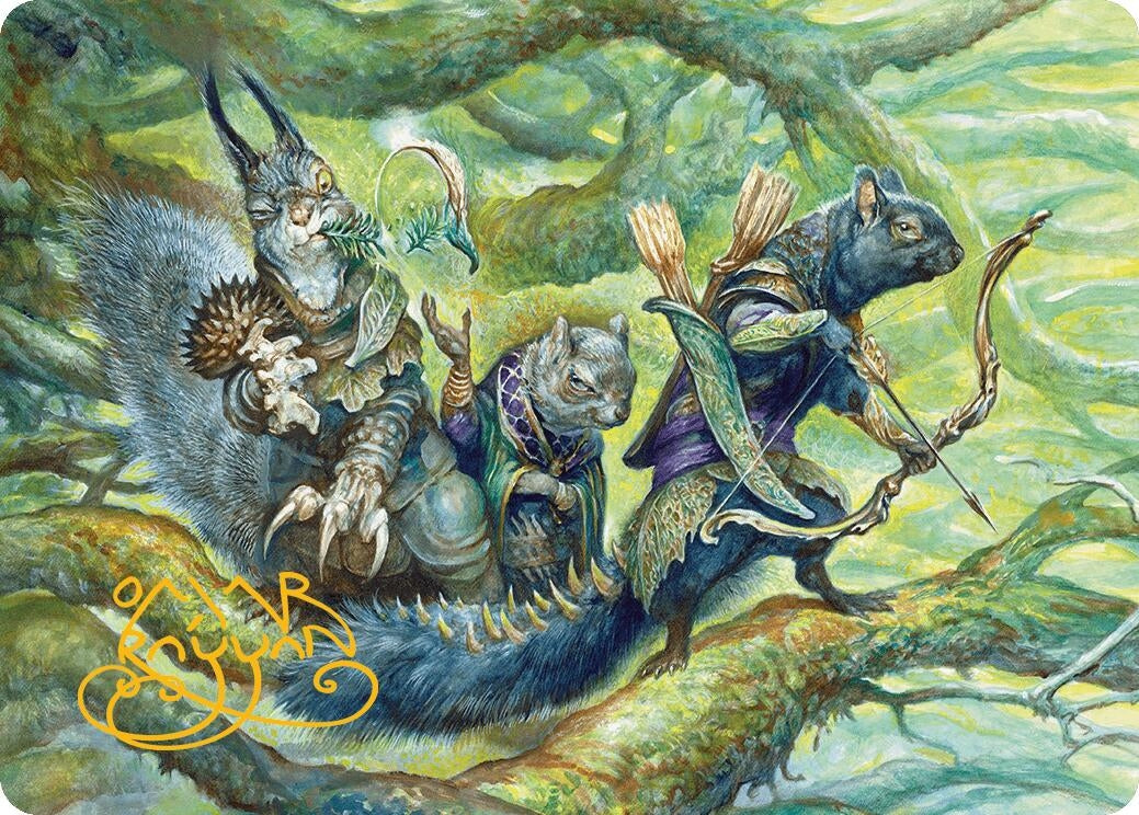 Image for The Odd Acorn Gang Art Card (Gold-Stamped Signature) (32) - Magic: The Gathering