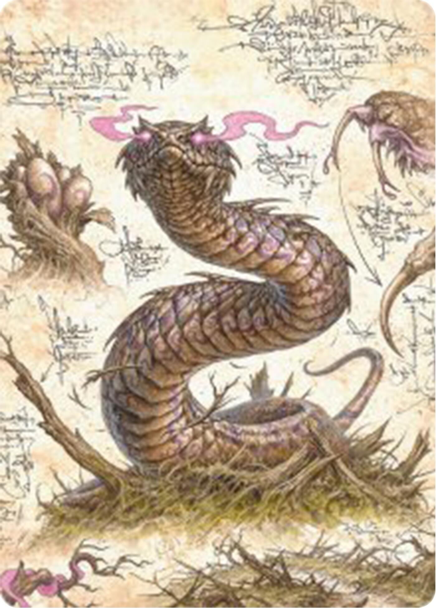 Image for Rottenmouth Viper Art Card (36) - Magic: The Gathering