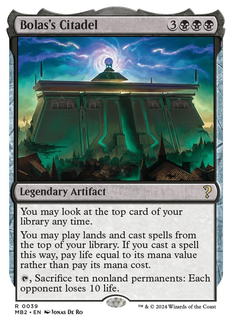 Bolas's Citadel (White Border) (39) (MB2)