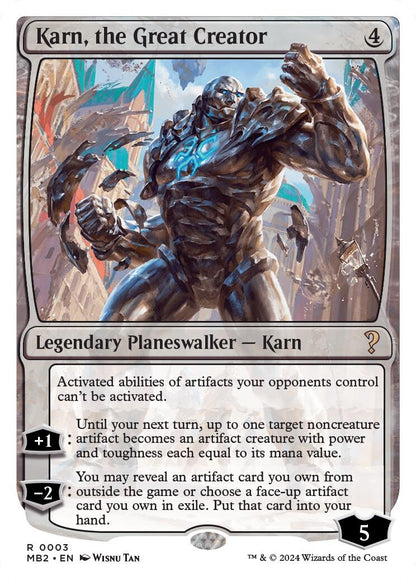Karn, the Great Creator (White Border) (3) (MB2)