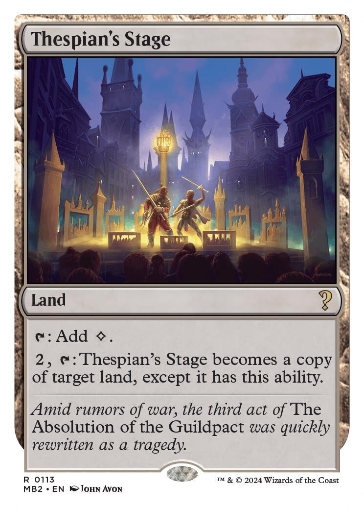Thespian's Stage (White Border) (113) (MB2)