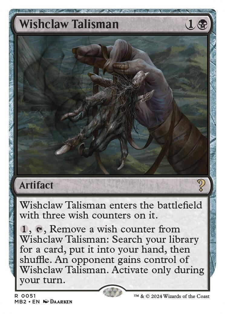 Wishclaw Talisman (White Border) (51) (MB2)