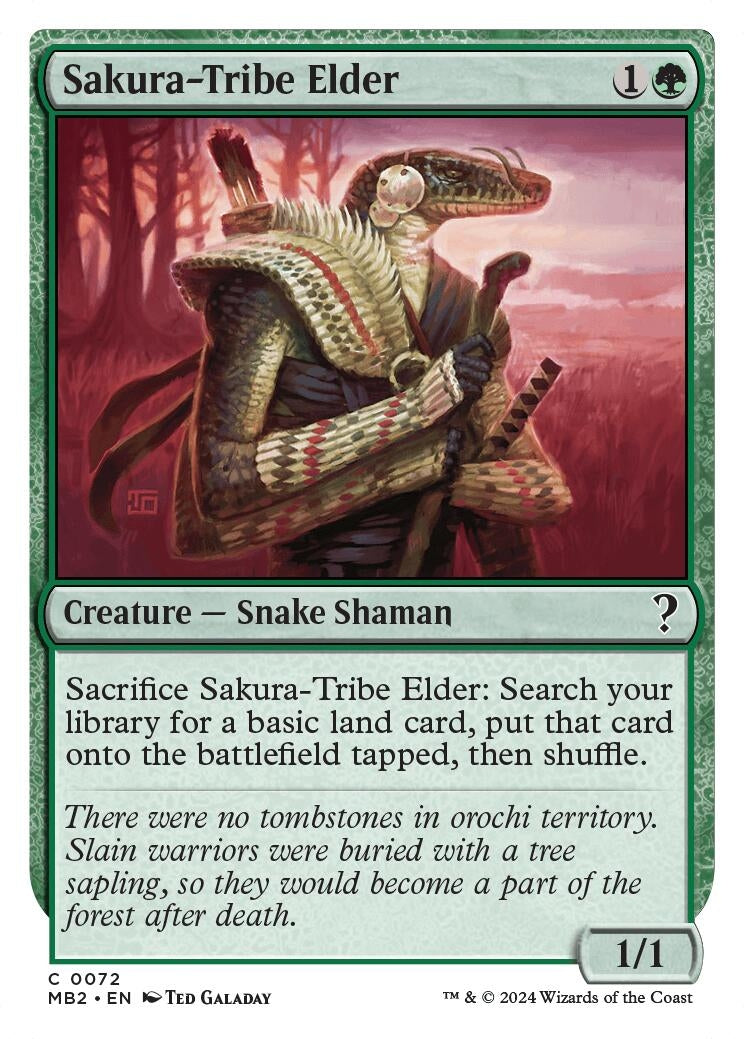 Sakura-Tribe Elder (White Border) (72) (MB2)