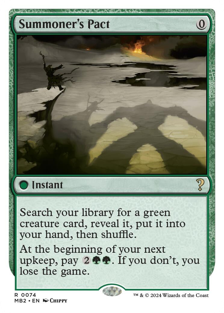 Summoner's Pact (White Border) (74) (MB2)