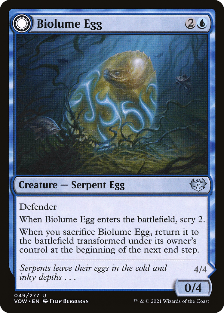 Biolume Egg // Biolume Serpent [Innistrad: Crimson Vow]