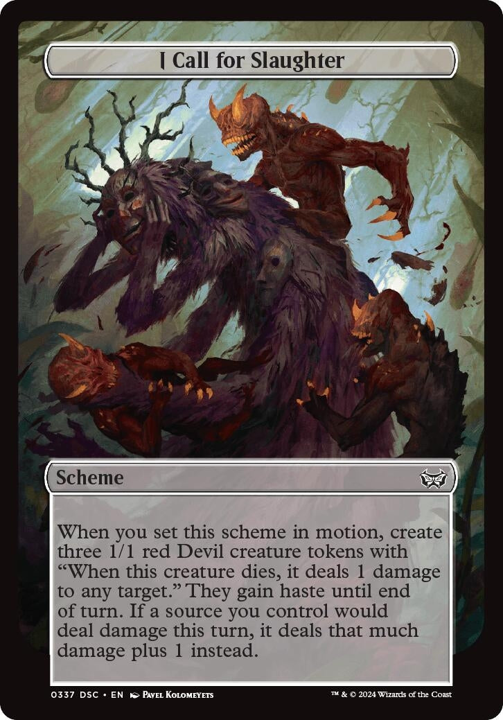 Image for I Call for Slaughter (Full Art) (337) - Magic: The Gathering