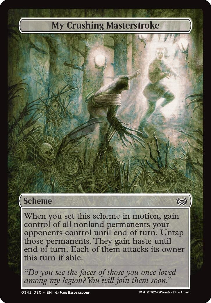 Image for My Crushing Masterstroke (Full Art) (342) - Magic: The Gathering