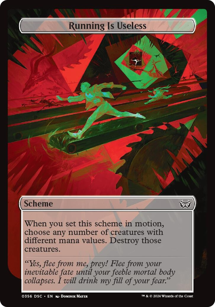 Image for Running Is Useless (Full Art) (356) - Magic: The Gathering
