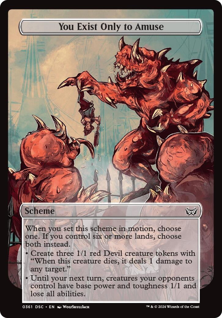 Image for You Exist Only to Amuse (Full Art) (361) - Magic: The Gathering