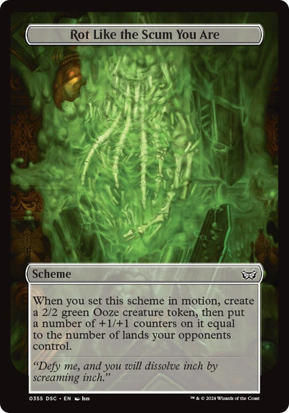 Image for Rot Like the Scum You Are (Full Art) (355) - Magic: The Gathering