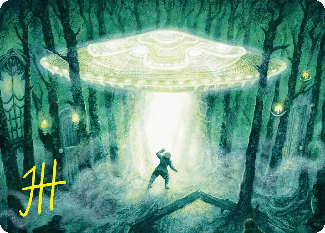 Image for Unidentified Hovership Art Card (Gold-Stamped Signature) (2) - Magic: The Gathering