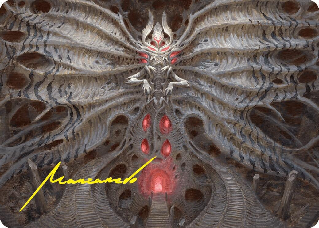 Image for Valgavoth, Terror Eater Art Card (Gold-Stamped Signature) (10) - Magic: The Gathering