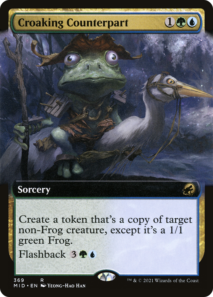 Croaking Counterpart (Extended Art) [Innistrad: Midnight Hunt]