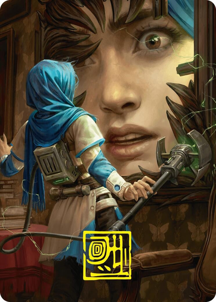 Image for Reality Is Mine to Control Art Card (Gold-Stamped Signature) (51) - Magic: The Gathering