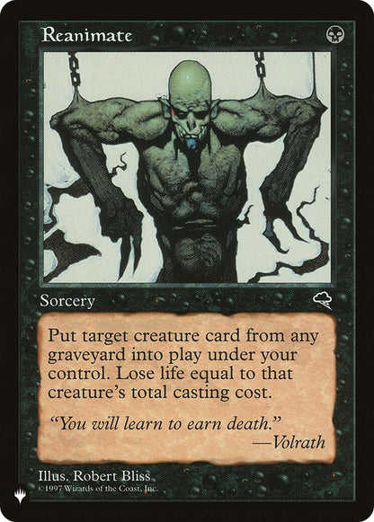 Reanimate (LIST)