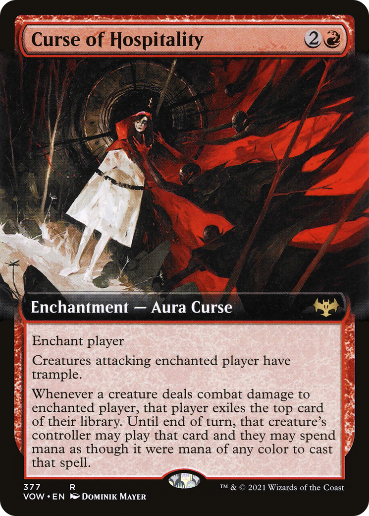 Curse of Hospitality (Extended Art) [Innistrad: Crimson Vow]