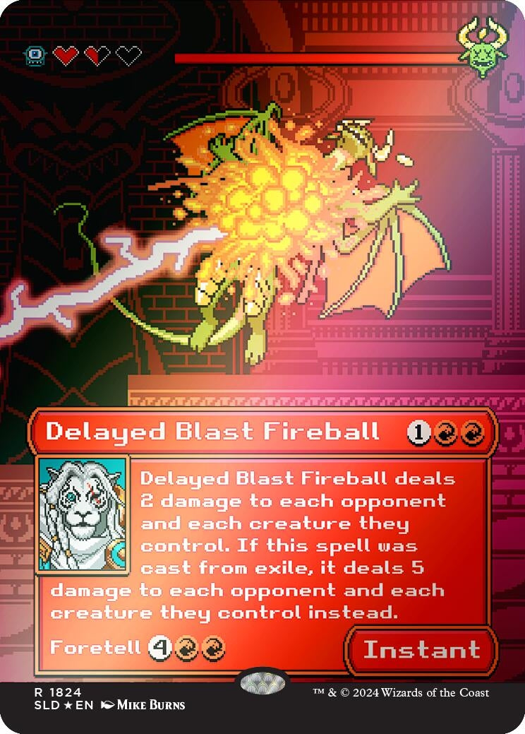 Delayed Blast Fireball (Rainbow Foil) (1824) (SLD)