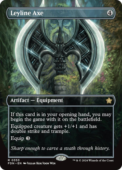 Leyline Axe (Borderless) (353) (FDN)