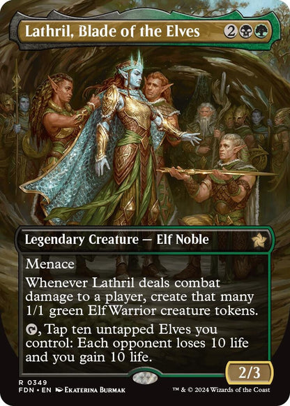 Lathril, Blade of the Elves (Borderless) (349) (FDN)
