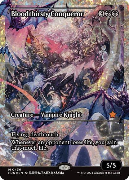 Bloodthirsty Conqueror (Showcase) (Fracture Foil) (436) (FDN)