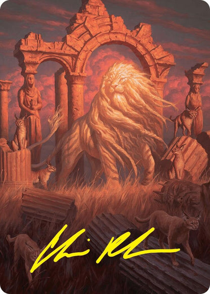 Image for Arahbo, the First Fang Art Card (26/54) (Gold-Stamped Signature) (26) - Magic: The Gathering