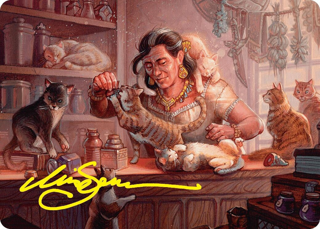 Image for Cat Collector Art Card (1/54) (Gold-Stamped Signature) (1) - Magic: The Gathering