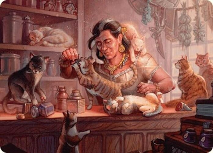 Image for Cat Collector Art Card (1/54) (1) - Magic: The Gathering