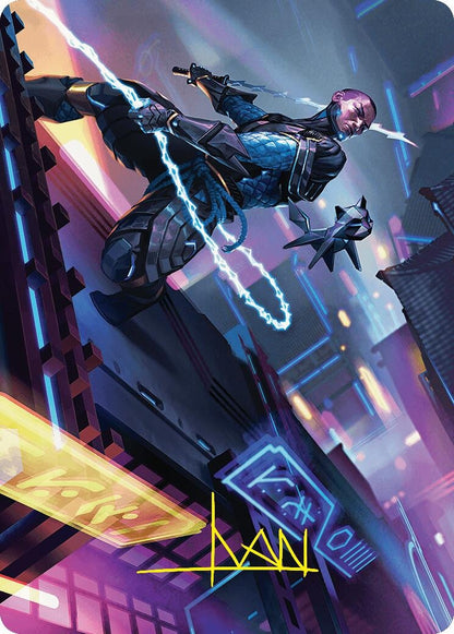 Image for Kaito, Cunning Infiltrator Art Card (51/54) (Gold-Stamped Signature) (51) - Magic: The Gathering