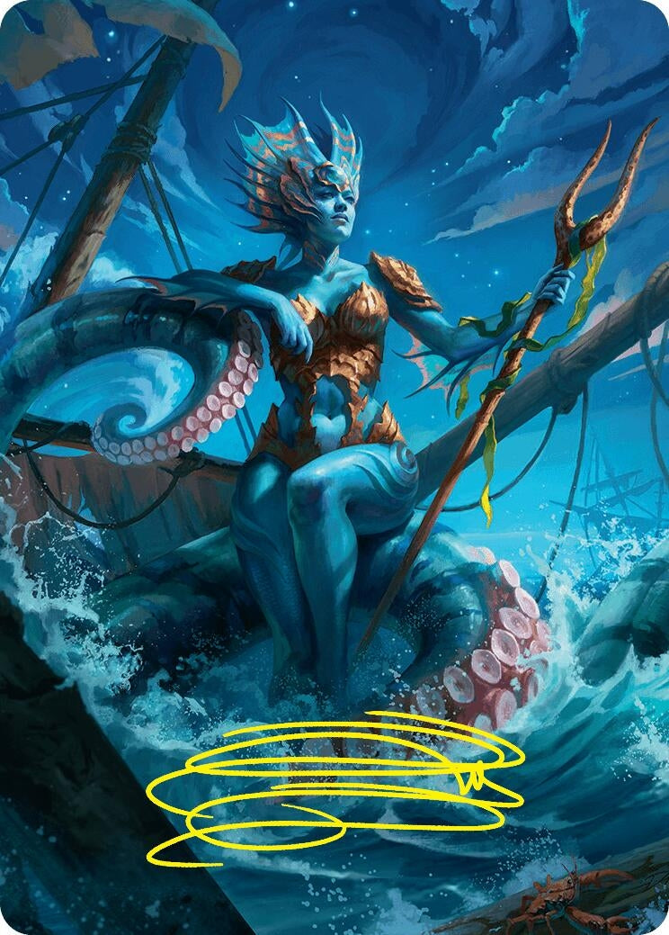Image for Kiora, the Rising Tide Art Card (30/54) (Gold-Stamped Signature) (30) - Magic: The Gathering
