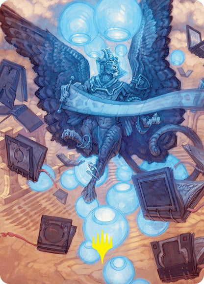 Image for Sphinx of Forgotten Lore Art Card (33/54) (Gold-Stamped Signature) (33) - Magic: The Gathering
