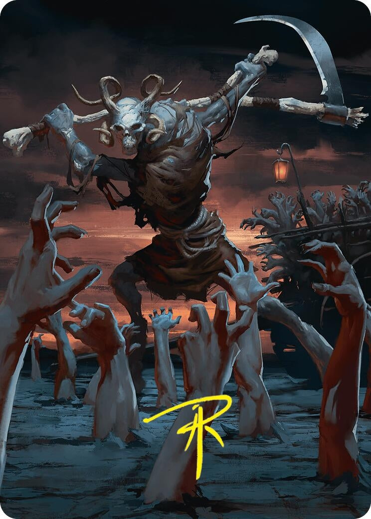 Image for Abyssal Harvester Art Card (34/54) (Gold-Stamped Signature) (34) - Magic: The Gathering