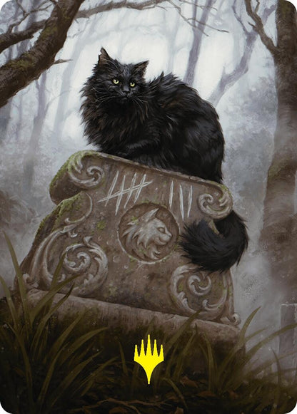 Image for Nine-Lives Familiar 2 Art Card (36/54) (Gold-Stamped Planeswalker Symbol) (36) - Magic: The Gathering