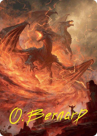 Image for Rite of the Dragoncaller Art Card (38/54) (Gold-Stamped Signature) (38) - Magic: The Gathering